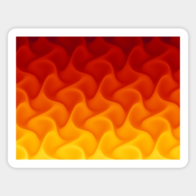 Abstract Flame Fractal Sticker by pinkal
